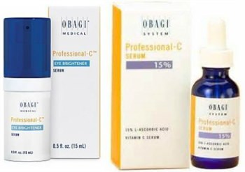 Obagi Professional-C Eye Brightener Serum and Obagi Professional-C Serum 15%