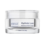 Obagi Hydrate Luxe is an ultra-moisturizing, luxurious face cream delivering deep hydration and skin radiance.  It provides 8-hour moisture protection, innovative technology and ingredients, including shea butter, mango butter, and avocado.