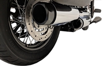 harley-davidson softail chrome tip compatible slip-on exhaust pipe mufflers