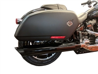 TAB Performance black tip compatible exhaust pipe mufflers for a harley-davidson softail sport glide