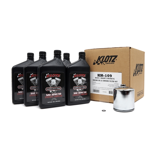 Klotz Harley-Davidson Basic Oil Change Kit M8 & Twin Cam