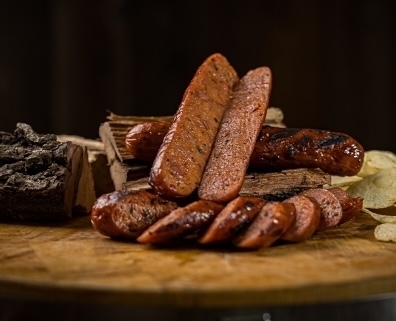 Butcher Block Beef Brisket Burnt Ends Sausage