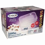 Satco 1000ml Microwave Containers and Lids x 250