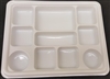 10 Compartment White Plates (Pack 250)