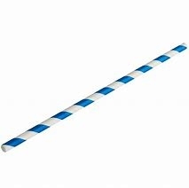 44893 - Blue Stripe Paper Straws