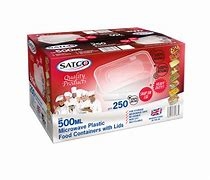 Satco 500ml Microwave Containers and Lids x 250