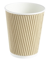 50006 - Brown Ripple Wall Coffee Cups 12oz