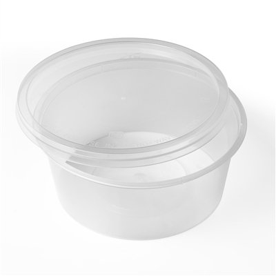 8oz Clear Bowls and Lids (Pack 250)