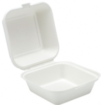 91014 - 6'' Bagasse Burger Box (Pack of 500)