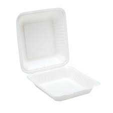 9'' Bagasse Clamshell Meal Box (Pack of 200)  - 91015