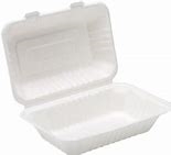 9'' x 6'' Bagasse Burger Box (Pack of 250) - 91018