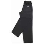 A029-XS - Chef Works Unisex Easyfit Pants Black (Teflon Coated) Polycotton - Size XS