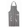 A275 - Whites Bib Apron Polycotton Black/White Check