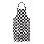 A275 - Whites Bib Apron Polycotton Black/White Check