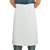 A501 - Regular Waist Apron White Polycotton - 36x30" Long