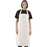 A521 - Bib Apron Polycotton White - 28x38"