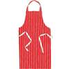 A532 - Whites Bib Apron Red/White Stripe