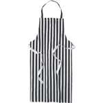 A558 - Whites Bib Apron Black/White Stripe