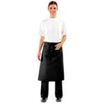 A591 - Uniform Works Bistro Apron Black - 1000x700mm