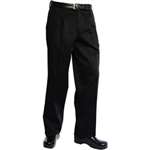 A674-XS - Executive Chefs Trousers - Black Herringbone