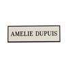 A881 - Name Badge White with Black Text