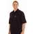 A913-XS - Cool Vent Chefs Shirt - Black