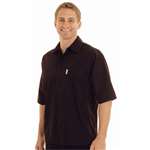 A913-XS - Cool Vent Chefs Shirt - Black