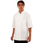 A915-36 - Chef Works Capri Executive White S/S Chef Jacket Egyptian Cotton - Size 36