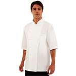 A915-40 - Chef Works Capri Executive White S/S Chef Jacket Egyptian Cotton - Size 40