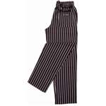 A940-XS - Chef Works Black & White Stripe Butcher Easi Fit Baggies - Size XS