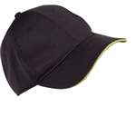 A941 - Chef Works Cool Vent Baseball Cap Lime Trim - One Size