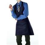 A974 - Uniform Works Unisex Tuxedo Apron Navy