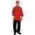B106-L - Chef Works 3/4 Sleeve Jacket Red - Size L
