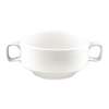 C239 - Olympia Whiteware Soup Bowl with Handles - 400ml 14oz 115mm 4" (Box 6)