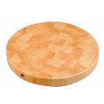 C488 - Vogue Round Wooden Chopping Board - 400 dia x 45mmH