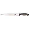 C680 - Victorinox Fibrox Black Handle Slicing Knife Pointed Tip Wavy Edge - 25cm