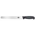 C685 - Victorinox Fibrox Black Handle Larding Knife Wavy Edge Round Tip - 25cm