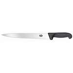 C689 - Victorinox Fibrox Black Handle Slicing Knife Pointed Tip - 25cm