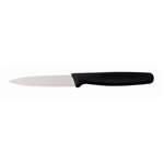 C756 - Victorinox Standard Black Handle Paring Knife Pointed Tip Wavy Edge - 8cm