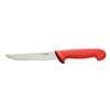 C890 - Hygiplas Boning Knife Stiff Blade Red - 6"