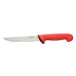 C890 - Hygiplas Boning Knife Stiff Blade Red - 6"