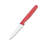 C982 - Victorinox Standard Red Handle Paring Knife Pointed Tip Wavy Edge - 8cm