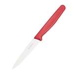 C983 - Victorinox Standard Red Handle Paring Knife Pointed Tip - 10cm