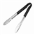 CB153 - Vogue Colour Coded Black Serving Tongs 11"