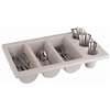 CB675 - Cutlery Dispenser Plastic 6 Compartment Grey - 100x325x530mm