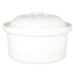 CB711 - Olympia White Cookware Round Pot & Lid - 200x200x130mm (Single)