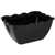 CB757 - Kristallon Small Salad Crock Black SAN - 0.75Ltr 165x135x85mm