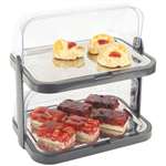 CB794 - Double Stack Cooling Display Tray Roll Top - 440x320x440mm (includes 4 coolers)