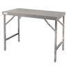 CB905 - Vogue Folding Table St/St - 1200x600x900mm