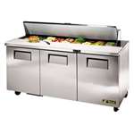 CC236 - True Salad Prep Counter 3 doors 18x1/6 GN pan top (Direct)